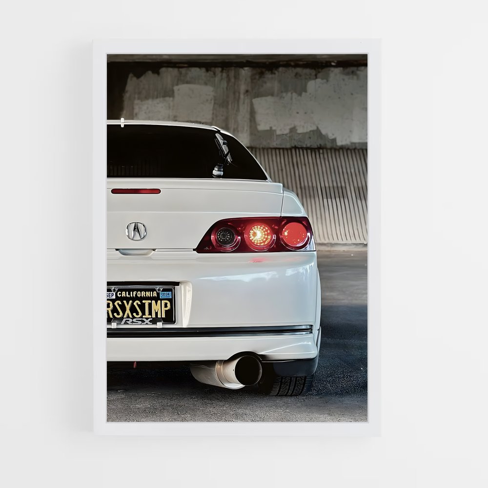 Poster Rsx type – affiche Acura (vue 3)